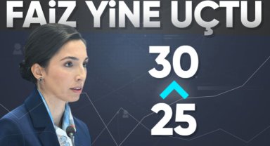 Merkez Bankası politika faizini 500 baz puan artırarak yüzde 30'a çıkardı