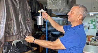 Mersin'de 42 yıllık dericinin elinden çıkan kıyafetler gardıropları süslüyor