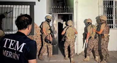 Mersin'de terör örgütlerine yönelik operasyonda 4 zanlı yakalandı