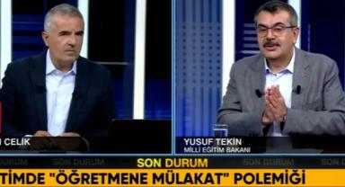 Milli Eğitim Bakanı Yusuf Tekin uygulanacak yeni mülakat sistemini anlattı