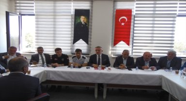 Orta ilçesinde muhtarlar toplantısı yapıldı