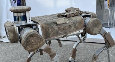 Robot köpek Keçi dağlarda Mehmetçik'e siper oluyor