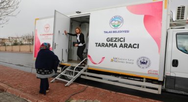 Talas'ın Gezici Kanser Tarama aracıyla erken teşhis hayat kurtarıyor 