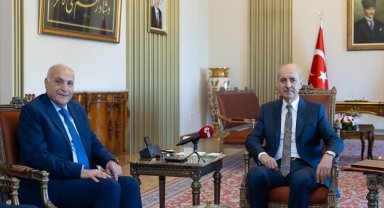 TBMM Başkanı Kurtulmuş Cazayir Dışişleri Bakanı Attaf'ı kabul etti