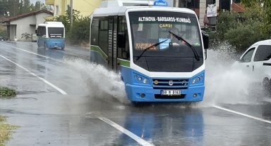 Tekirdağ'da sağanak etkili oluyor 