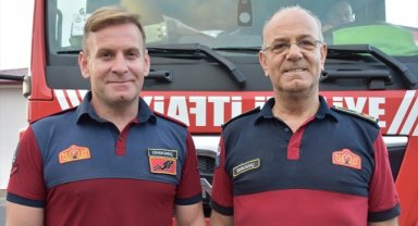 Trabzon'da itfaiyeci kardeşler 17 yıldır birlikte çalışıyor