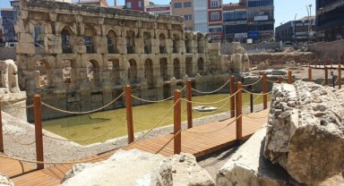 Yozgat'taki tarihi Roma hamamının çevresi düzenlendi