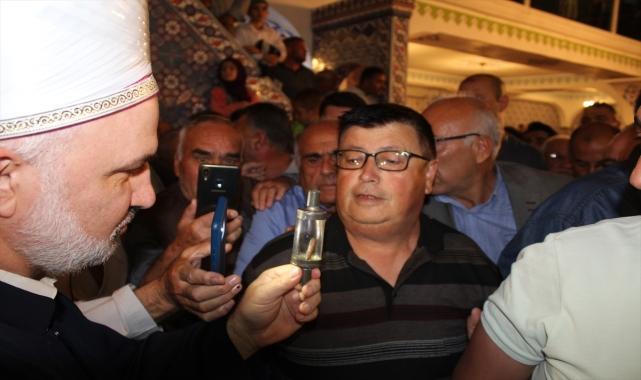 Yunak'ta Mevlit Kandili'nde Sakal-ı Şerif ziyaret edildi