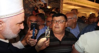 Yunak'ta Mevlit Kandili'nde Sakal-ı Şerif ziyaret edildi