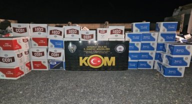 Aksaray'da bir tırda 6 milyon 700 bin makaron ele geçirildi