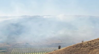 Ankara Çubuk'ta çıkan anız yangını söndürüldü