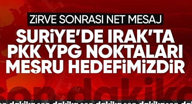 Bakan Güler: PKK/KCK, PYD/YPG'nin tüm tesis ve faaliyetlerinin meşru hedefimiz olacağının bilinmesini istiyoruz