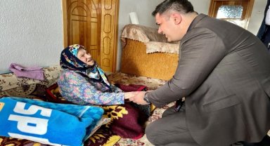 Bozkır Kaymakamı Turan, yaşlılara ziyarette bulundu