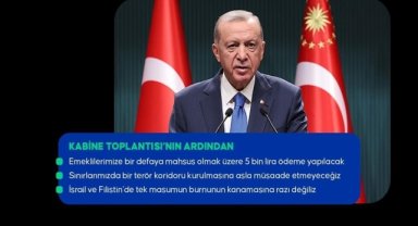 Cumhurbaşkanı Erdoğan'dan emeklilere müjde