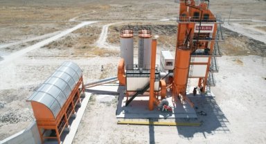 Eskil Belediyesi sıcak asfalt şantiyesi hizmete girdi