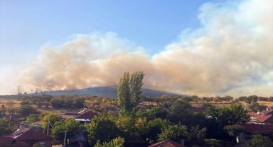 Eskişehir'de çıkan orman yangınına müdahale ediliyor