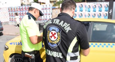 İstanbul'da taksi sürücülerine yönelik denetim yapıldı
