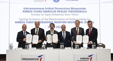 Kahramanmaraş'ta kurulacak "Airbus-TUSAŞ Havacılık Meslek Yüksekokulu" için imzalar atıldı