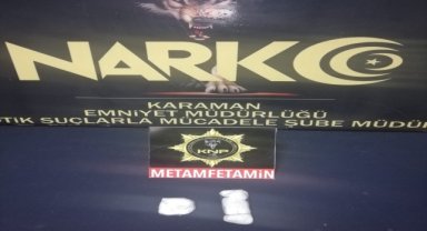 Karaman'da uyuşturucu operasyonunda 1 zanlı tutuklandı