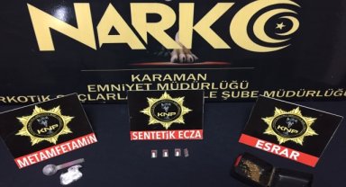 Karaman'da uyuşturucu operasyonunda 2 zanlı tutuklandı