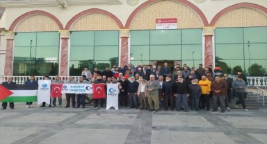 Kayseri'de Filistinliler için dua edildi