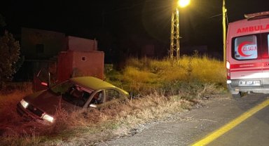 Kayseri'de şarampole devrilen otomobil sürücüsü hayatını kaybetti