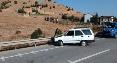 Kırıkkale'de iki otomobilin çarpıştığı kazada 1 kişi yaralandı 