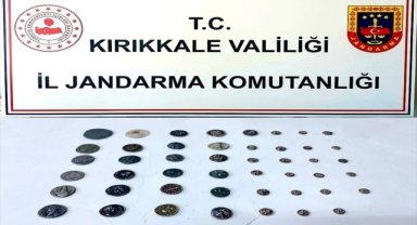 Kırıkkale'de yolcu otobüsünde tarihi eser baskını