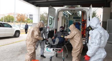 Kırşehir Eğitim ve Araştırma Hastanesi'nde KBRN tatbikatı yapıldı