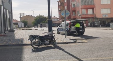 Konya'da motosikletin çarptığı çocuk yaralandı