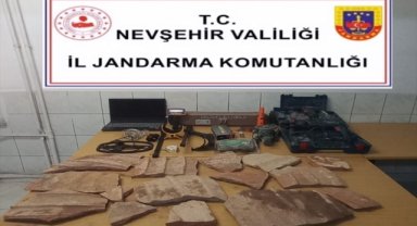 Nevşehir'de kaçak kazı yapan 7 şüpheli suçüstü yakalandı