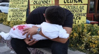 Nevşehir'de üniversite öğrencilerinden Filistin'e destek için "sessiz" eylem