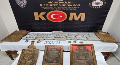Niğde'de tarihi eser kaçakçılığı operasyonunda 2 zanlı yakalandı