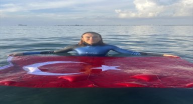 Serbest dalış sporcusu Necati Gül, 74 metreyle Türkiye rekorunu geliştirdi 
