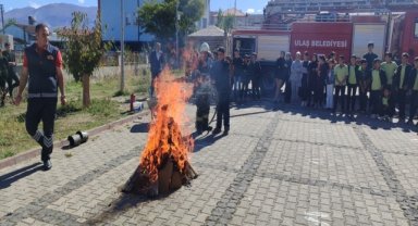 Ulaş'ta yangın tatbikatı yapıldı