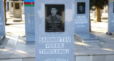 1. Karabağ Savaşı şehidi Yerbol Barınbetov, ana vatanı Kazakistan'da unutulmadı