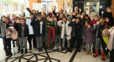 7,5 milyon yıllık fosil sergisi miniklerin ilgi odağı oldu