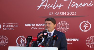 Adalet Bakanı Tunç, Konya'da Hakimevi'nin açılışında konuştu: