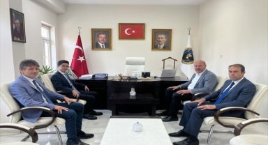 Akıncılar Kaymakamı Açıkbaş, Belediye Başkanı Şen'i ziyaret etti