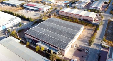 Aksaray'da fabrikaya kurulan güneş panelleriyle ekonomiye katkı