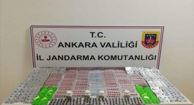 Ankara'da 3 bin 200 kaçak hap ele geçirildi