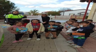 Bahşılı'da anaokulu öğrencilerine trafik eğitimi verildi