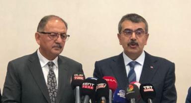Bakan Tekin ve Bakan Özhaseki’den Kayseri’de basın açıklaması
