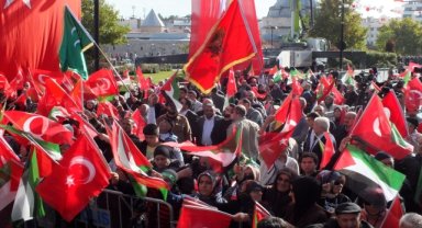 BBP Genel Başkanı Destici, Sivas'ta Filistin'e destek mitinginde konuştu