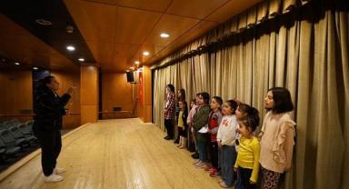 Büyükşehir'in çocuk korosunda eğitim devam ediyor