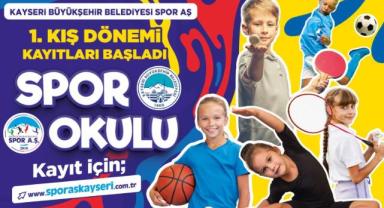 Büyükşehir Spor A.Ş. 1’inci Kış Dönemi Spor Okulları Kayıtlarını Başlattı