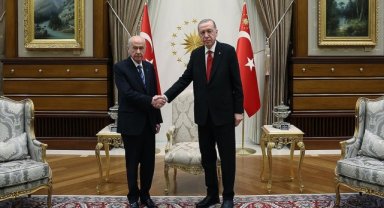 Cumhurbaşkanı Erdoğan, MHP Genel Başkanı Bahçeli'yi kabul etti