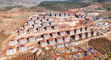 Depremin merkez üssü Pazarcık'ta yükselen afet konutları havadan görüntülendi