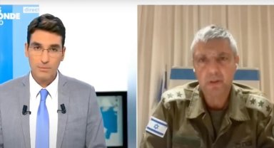 Fransız televizyon kanalı sunucusu, İsrail ordu sözcüsünü yayından aldı