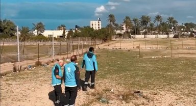 Gazze'ye ulaşan Sağlık Bakanlığı ekipleri sahra hastanesi için uygun yer çalışmalarını tamamladı